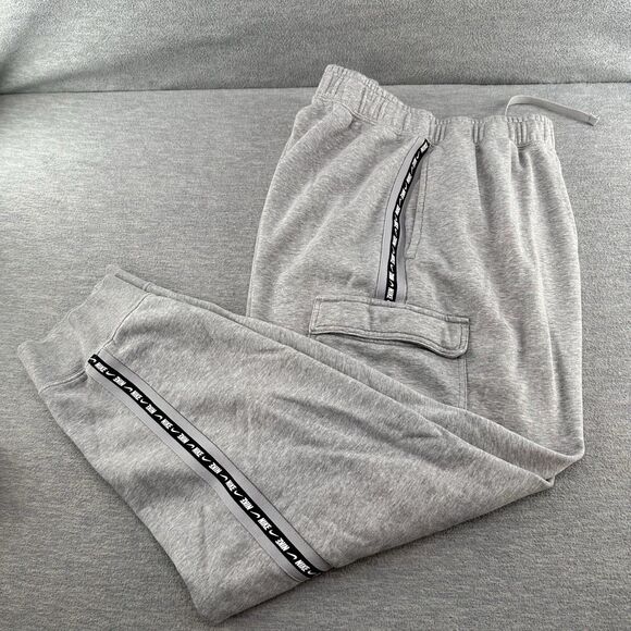 NIKE SPORTSWEAR - Men's Size XXL Gray Athletic Repeat Fleece Cargo Jogger Pants - Picture 6 of 13